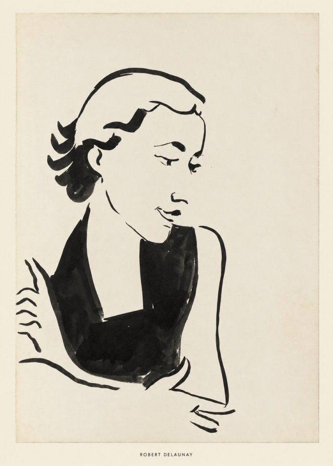Robert Delaunay Figure Study No6 - Póster