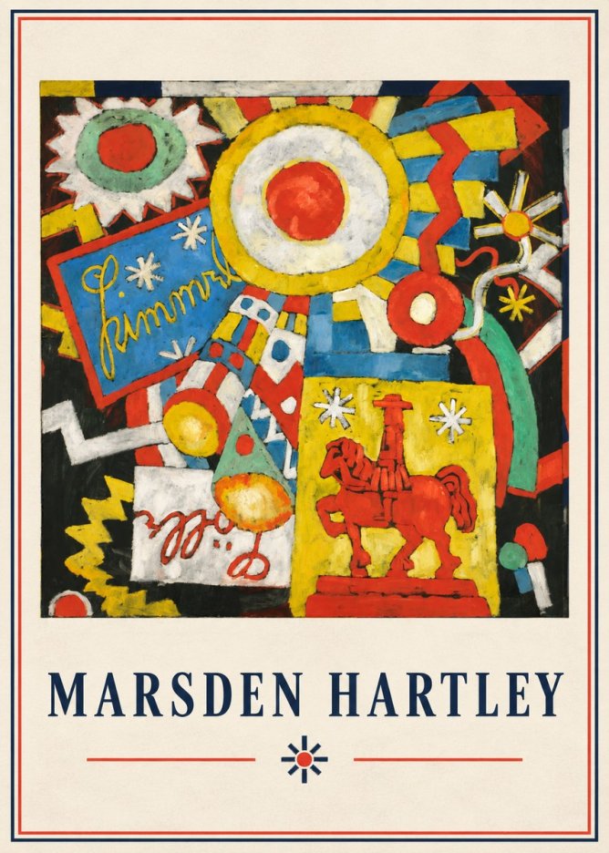 Marsden Hartley Himmel Lille No4 - Póster