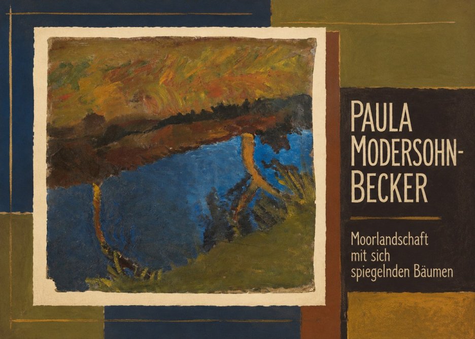 Paula Modersohn-Becker Moorlandschaft Mit Sich Spiegelnden Bäumen No2 - Póster