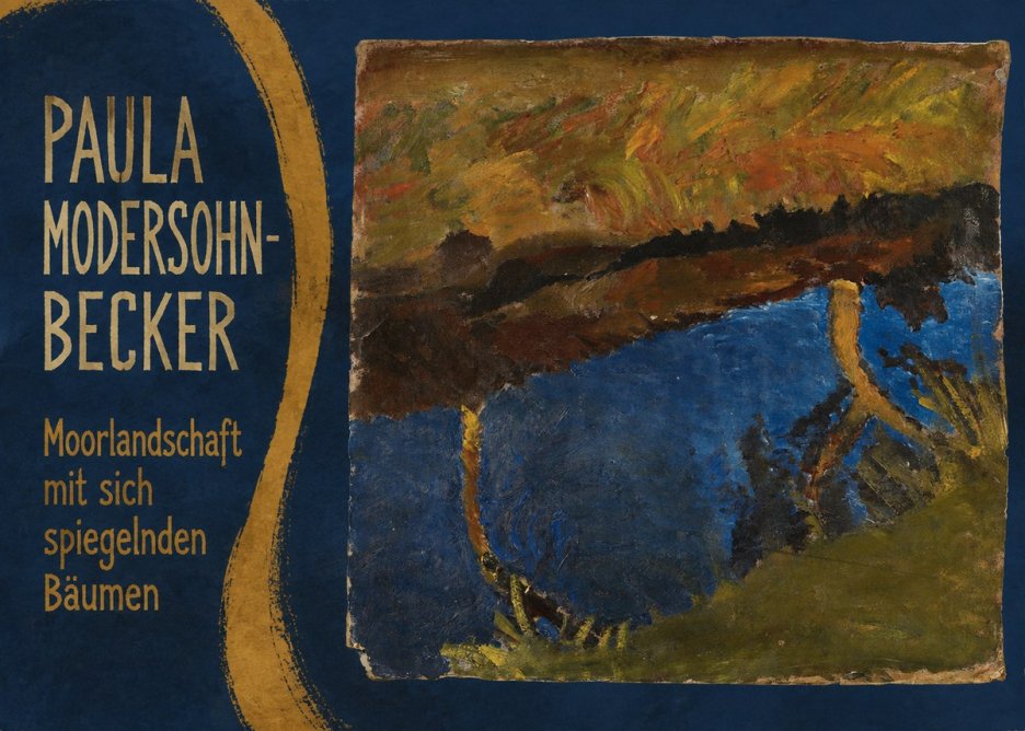 Paula Modersohn-Becker Moorlandschaft Mit Sich Spiegelnden Bäumen No5 - Póster