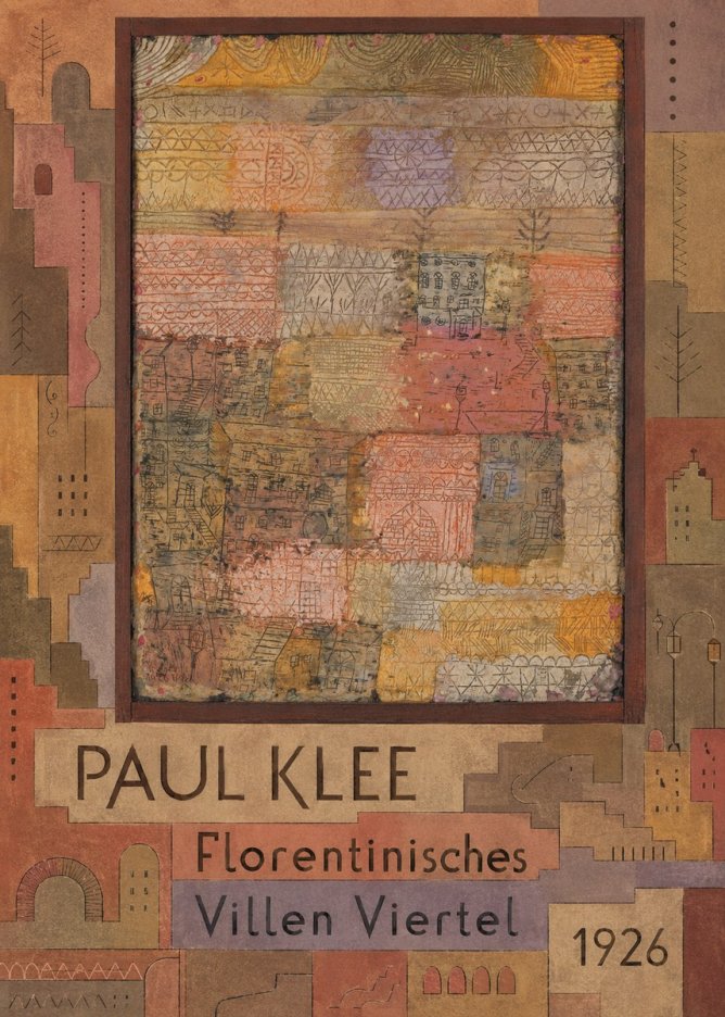 Paul Klee Florentinisches Villen Viertel No6 - Póster