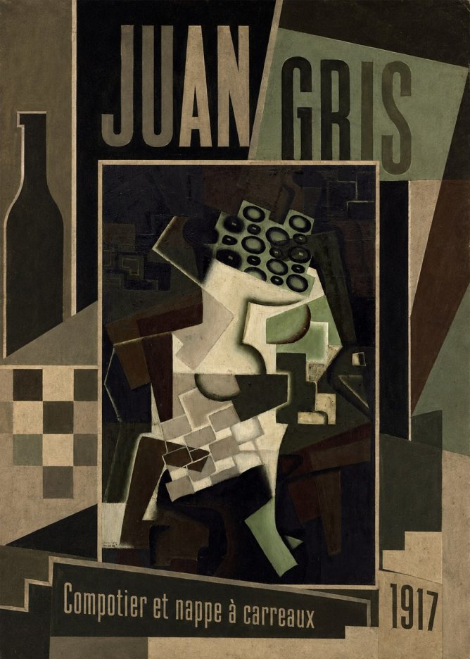Juan Gris Compotier Et Nappe À Carreaux No2 - Póster