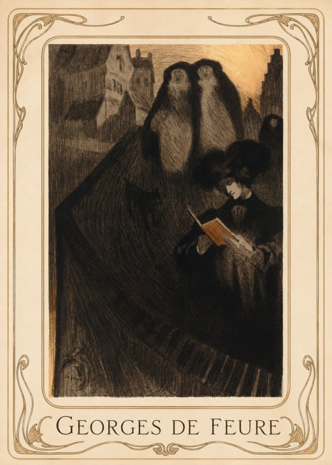 Georges de Feure La Liseuse No1 - Póster