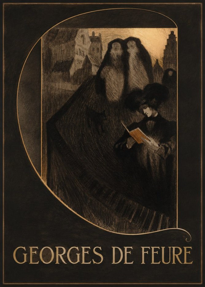 Georges de Feure La Liseuse No3 - Póster