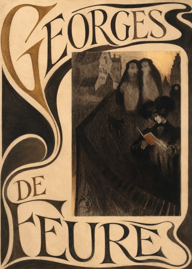 Georges de Feure La Liseuse No5 - Póster
