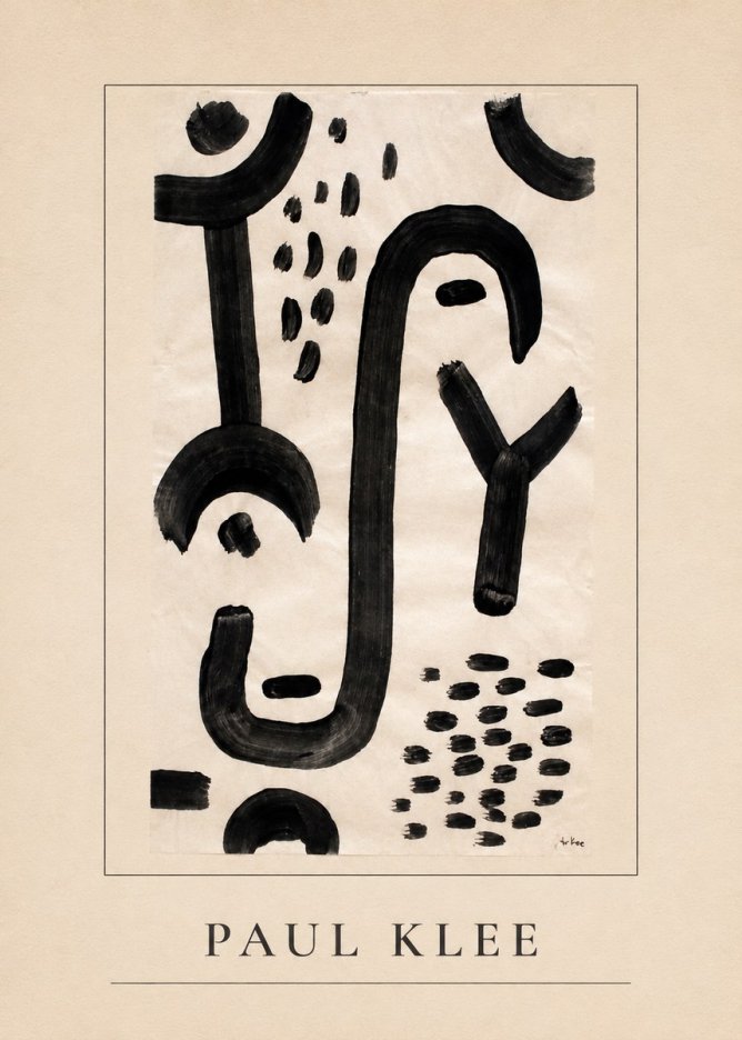 Paul Klee Face of the Goddess No3 - Póster