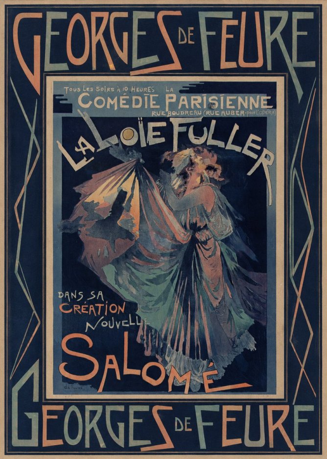 Georges de Feure La Loïe Fuller - Salomé II No5 - Póster