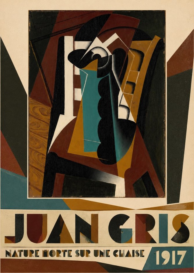 Juan Gris Nature Morte Sur Une Chaise No4 - Póster
