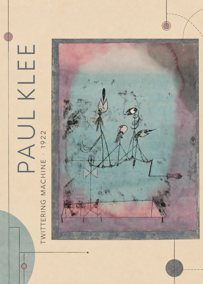 Paul Klee Twittering Machine No2 - Póster