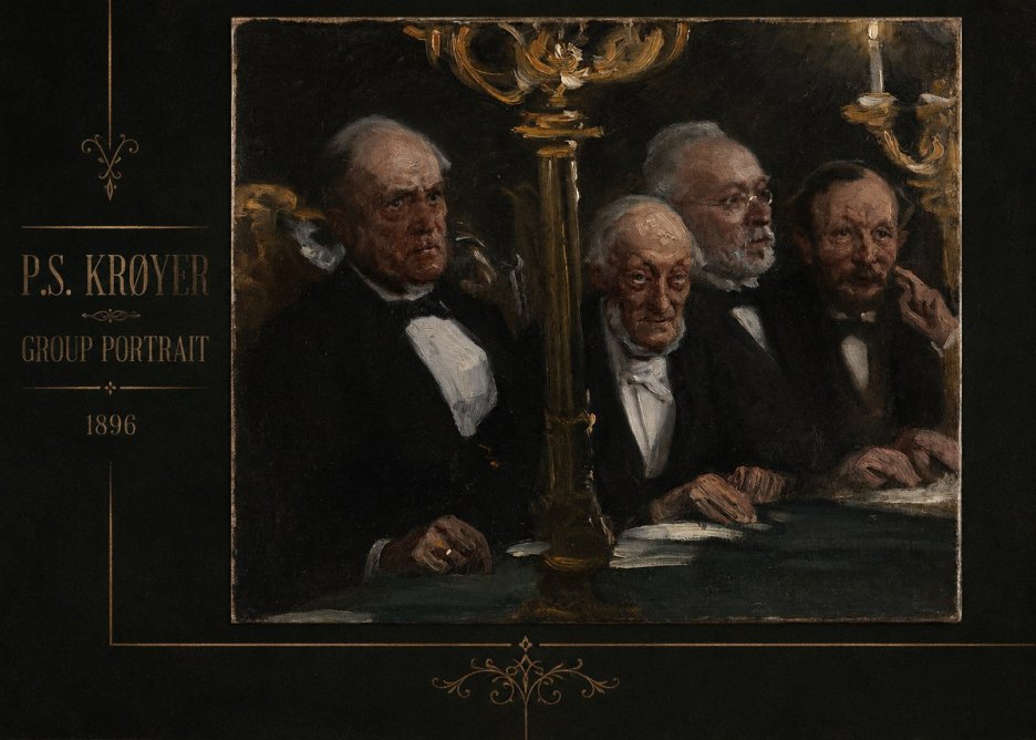 P.S. Krøyer Group Portrait No3 - Póster
