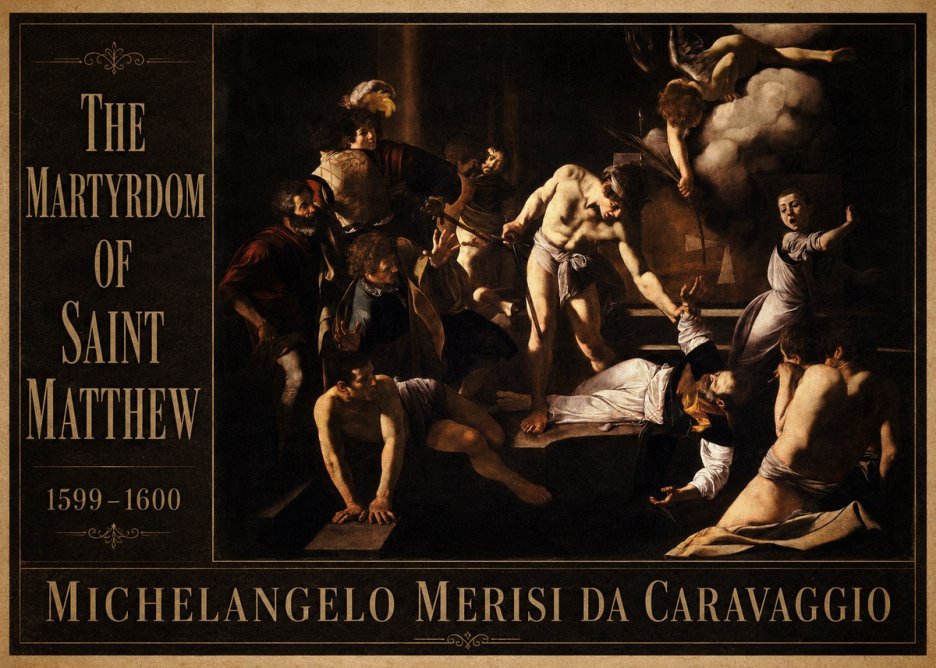 Michelangelo Merisi da Caravaggio The Martyrdom of Saint Matthew No5 - Póster