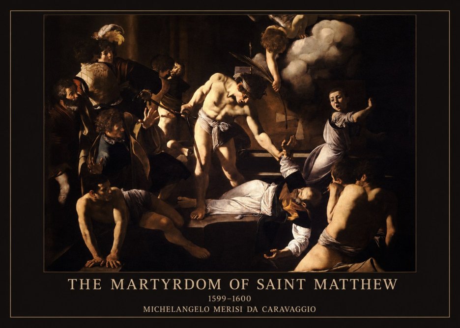 Michelangelo Merisi da Caravaggio The Martyrdom of Saint Matthew No6 - Póster