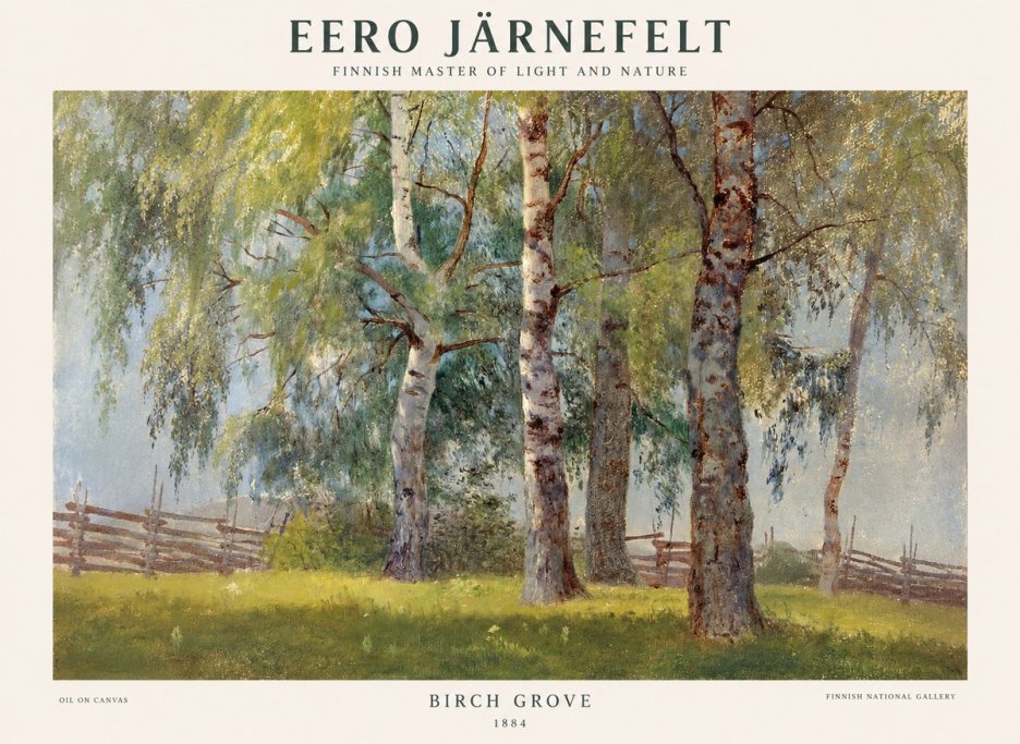 Eero Järnefelt Birch Grove No1 - Póster