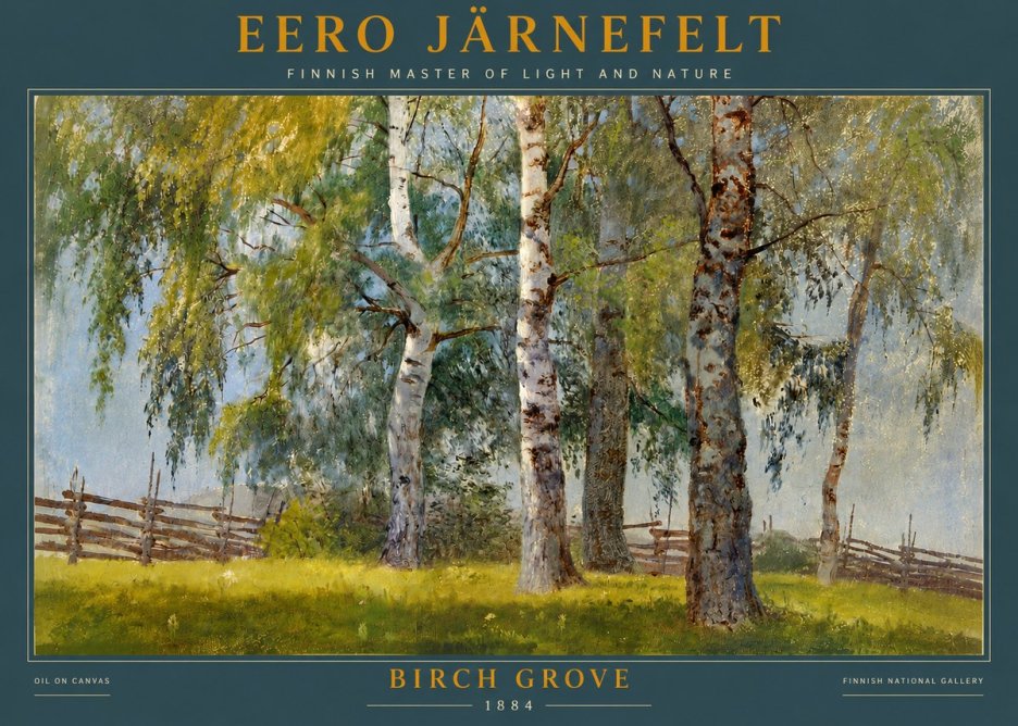 Eero Järnefelt Birch Grove No4 - Póster
