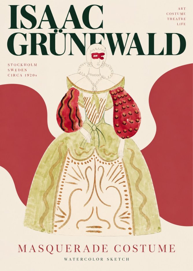 Isaac Grünewald Masquerade Costume No3 - Póster