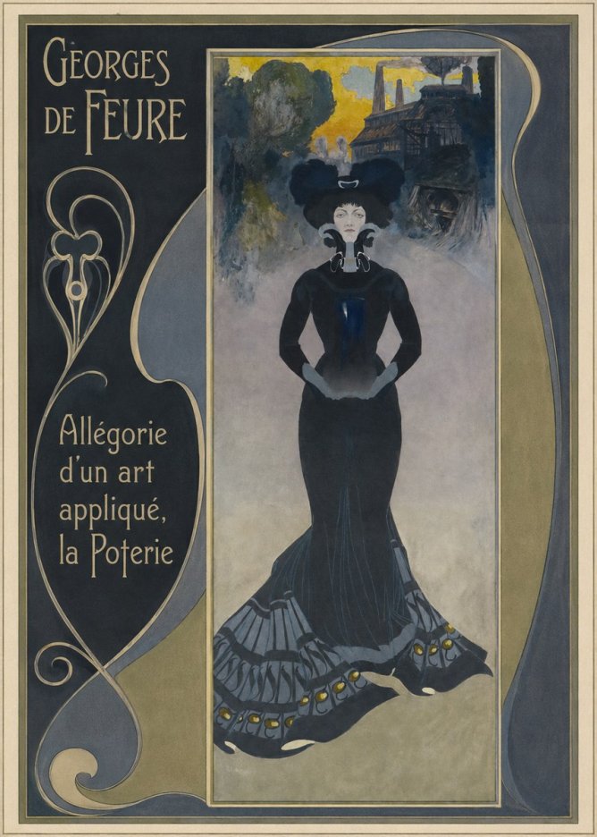 Georges de Feure Allégorie D'un Art Appliqué, La Poterie No2 - Póster