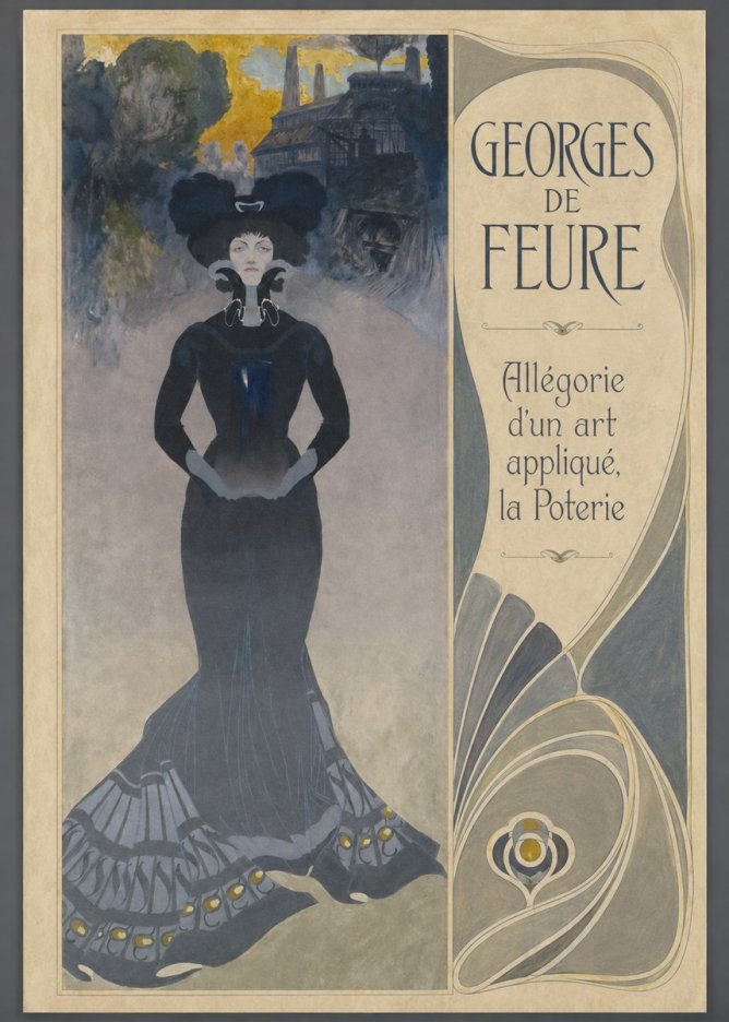 Georges de Feure Allégorie D'un Art Appliqué, La Poterie No4 - Póster