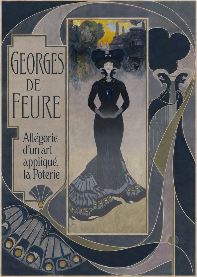 Georges de Feure Allégorie D'un Art Appliqué, La Poterie No5 - Póster