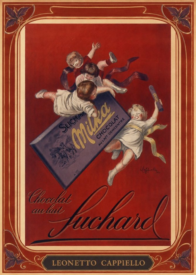 Leonetto Cappiello Suchard Milka Chocolat No1 - Póster