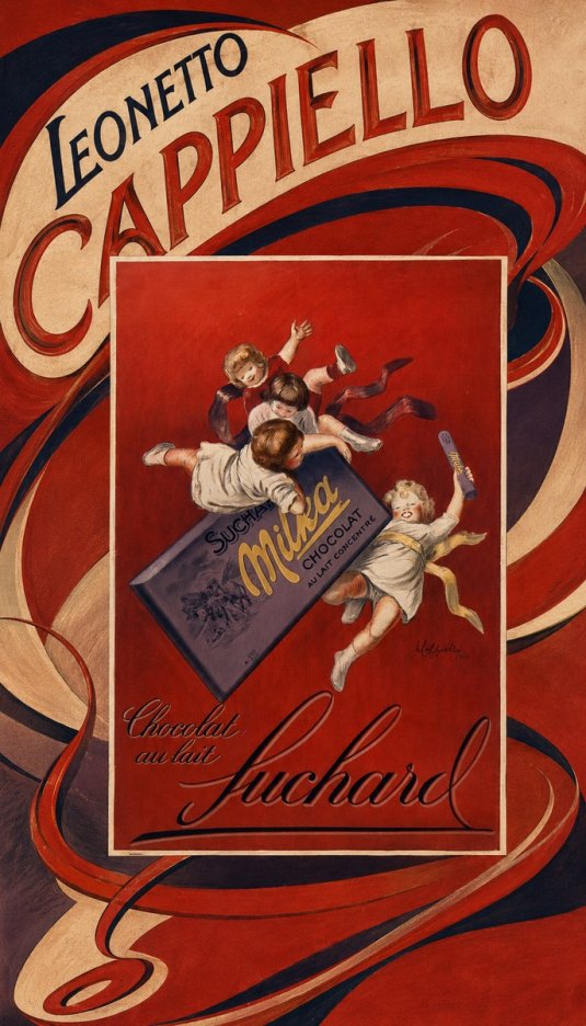 Leonetto Cappiello Suchard Milka Chocolat No6 - Póster