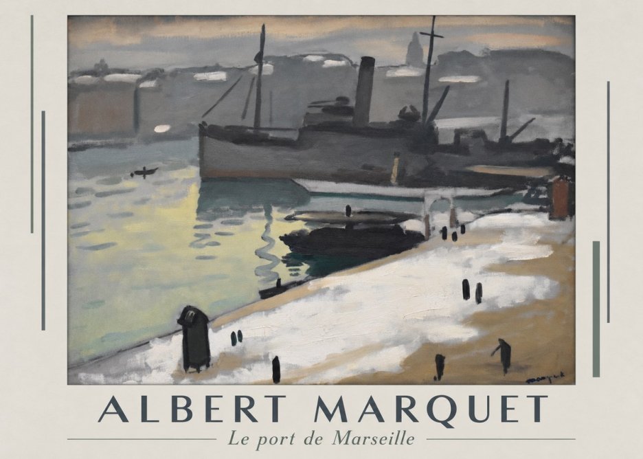 Albert Marquet Le Port De Marseille II No1 - Póster