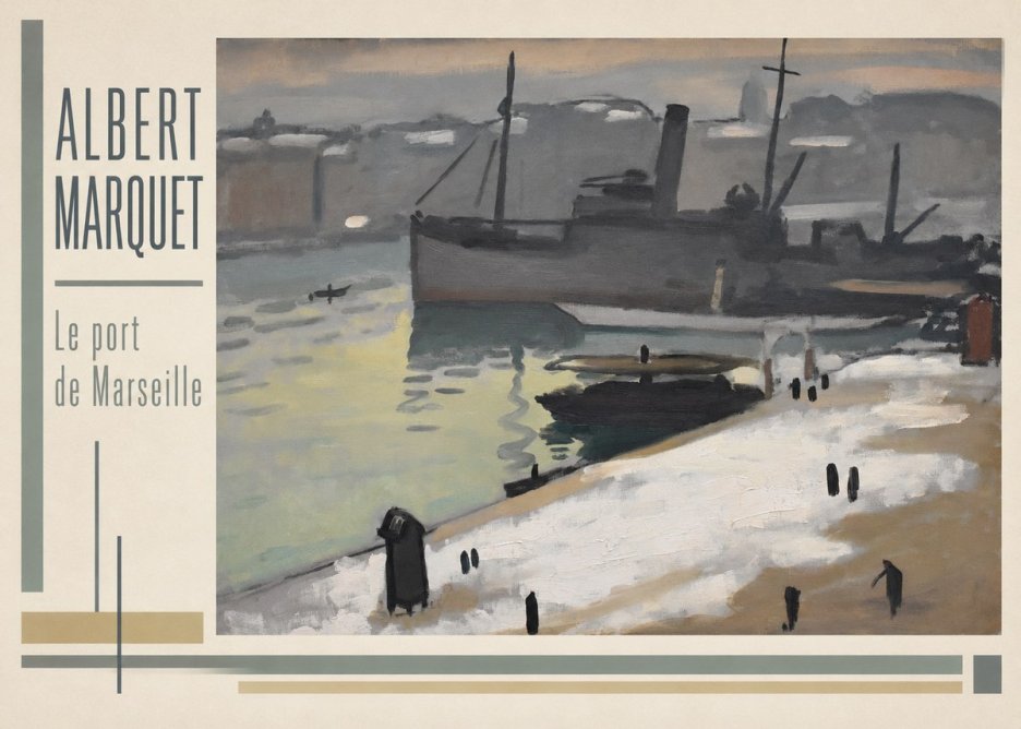 Albert Marquet Le Port De Marseille II No3 - Póster