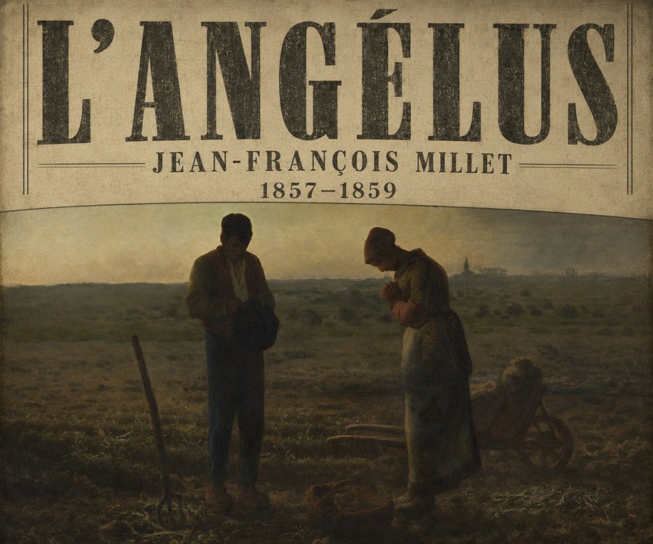 Jean-François Millet L'angélus I No6 - Póster