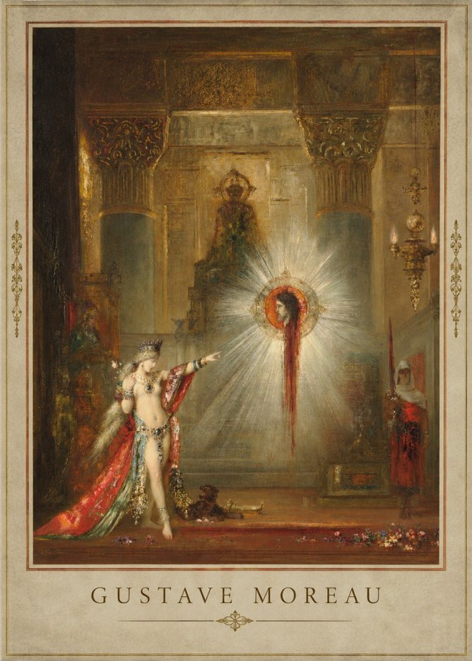Gustave Moreau The Apparition II No4 - Póster