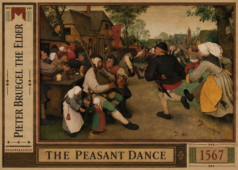 Pieter Bruegel The Peasant Dance II No2 - Póster