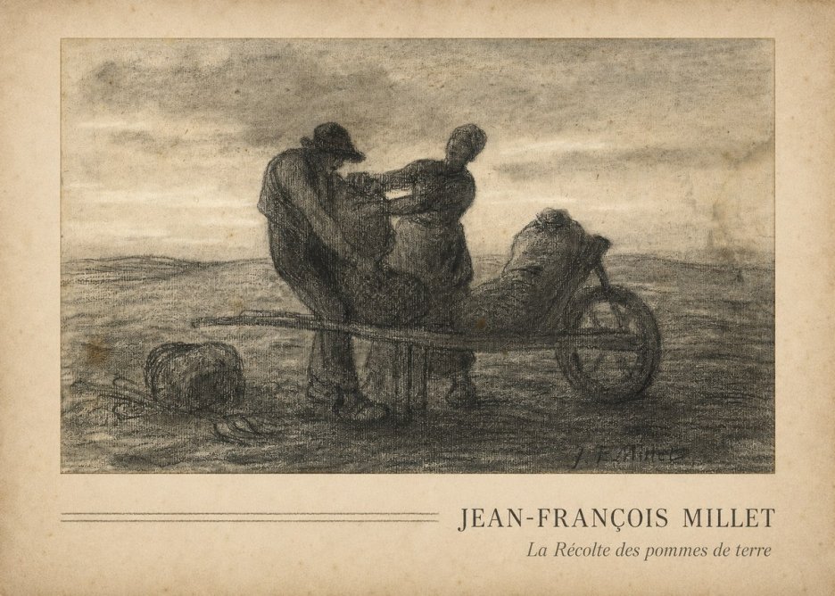 Jean-François Millet La Récolte Des Pommes De Terre No3 - Póster