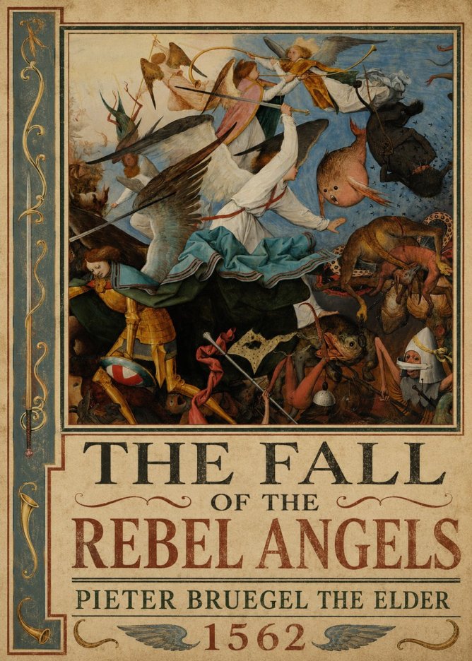 Pieter Bruegel The Fall of the Rebel Angels IV No2 - Póster