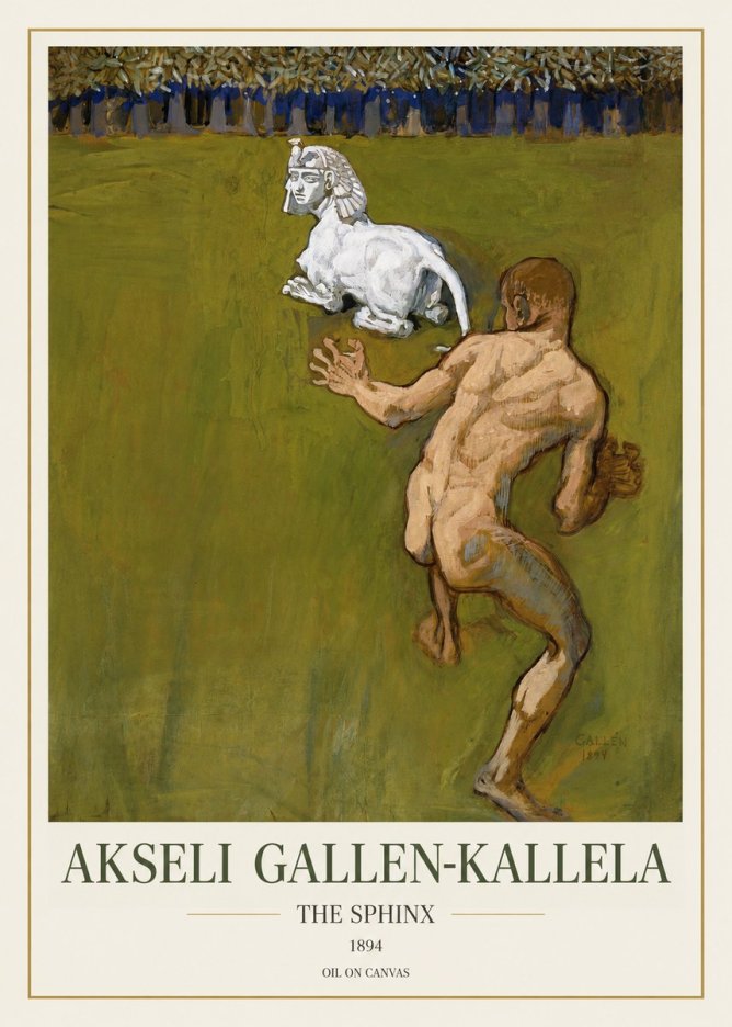 Akseli Gallen-Kallela Väinämöinen's Kantele No2 - Póster