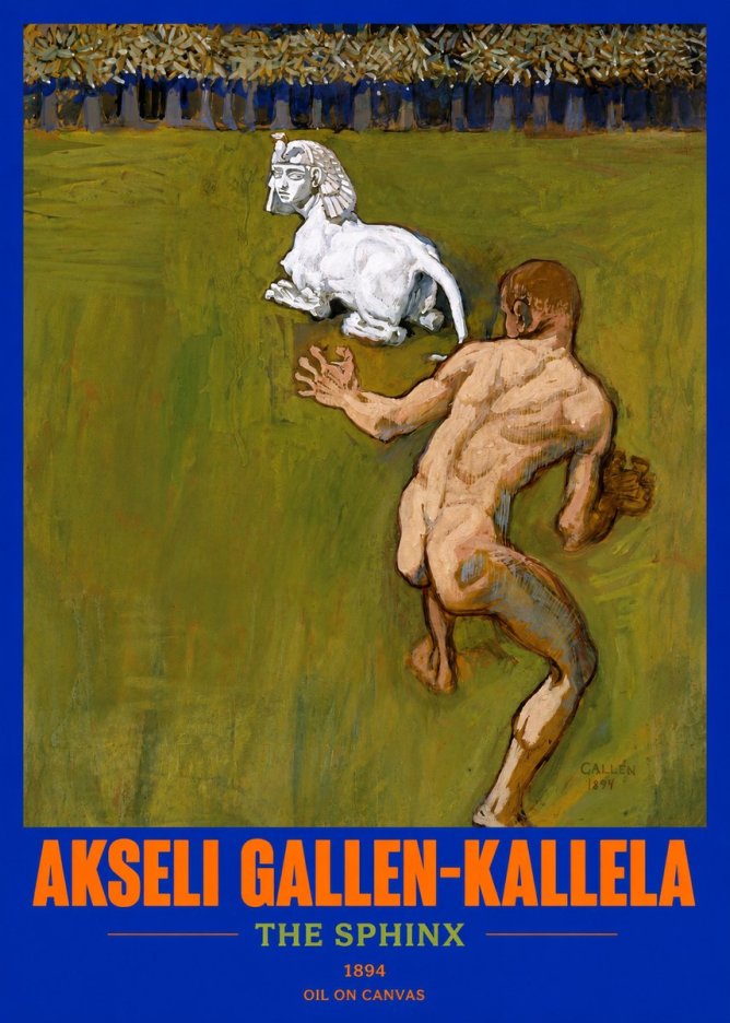 Akseli Gallen-Kallela Väinämöinen's Kantele No3 - Póster
