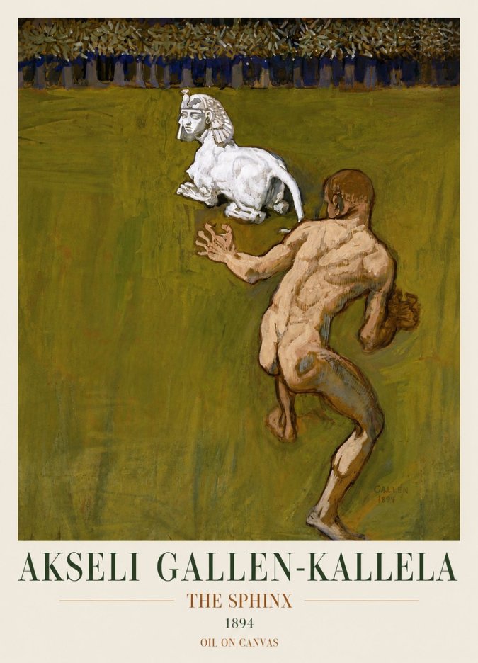 Akseli Gallen-Kallela Väinämöinen's Kantele No4 - Póster