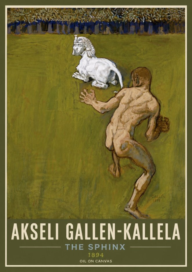 Akseli Gallen-Kallela Väinämöinen's Kantele No5 - Póster