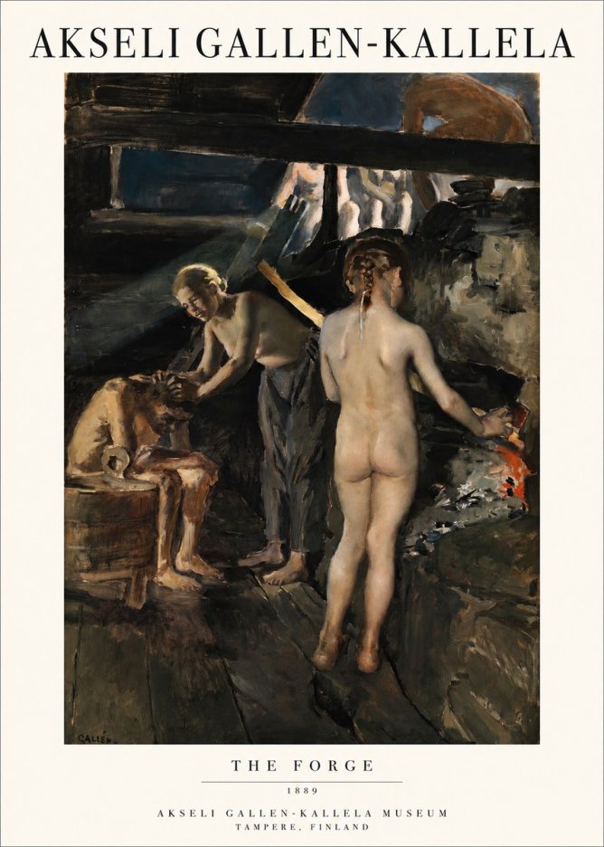 Akseli Gallen-Kallela The Forge No1 - Póster