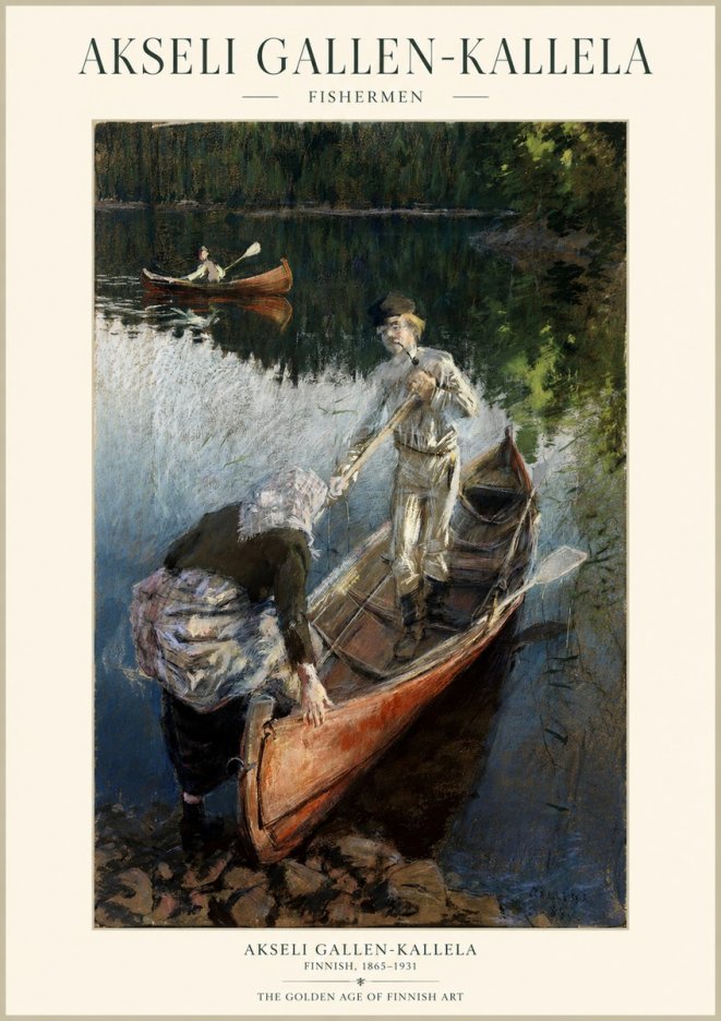 Akseli Gallen-Kallela Fishermen No1 - Póster