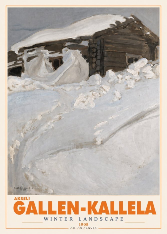 Akseli Gallen-Kallela Winter Landscape II No3 - Póster