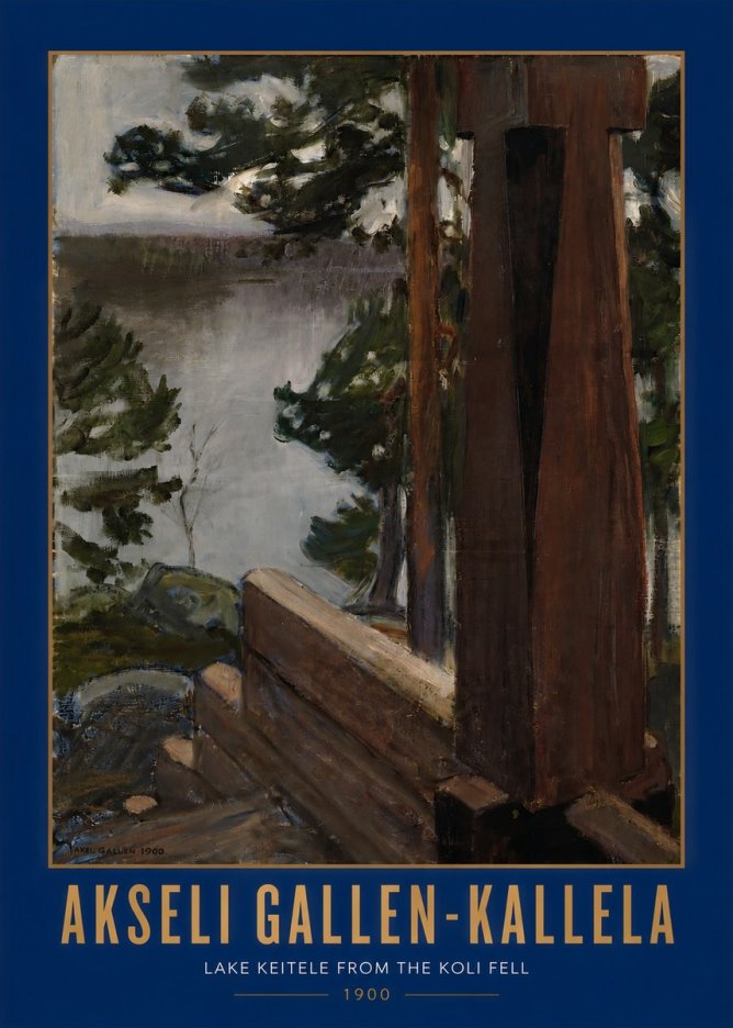 Akseli Gallen-Kallela Lake Keitele from the Koli Fell No2 - Póster