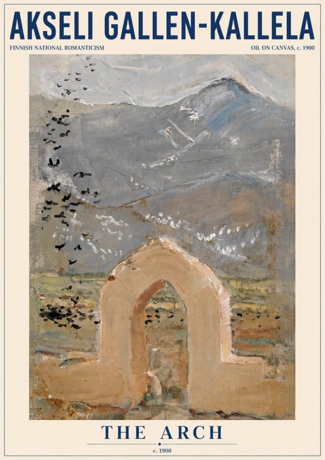 Akseli Gallen-Kallela The Arch No5 - Póster