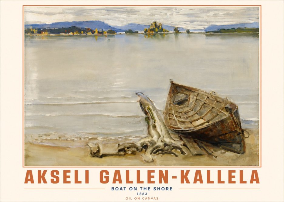 Akseli Gallen-Kallela Boat on the Shore No4 - Póster
