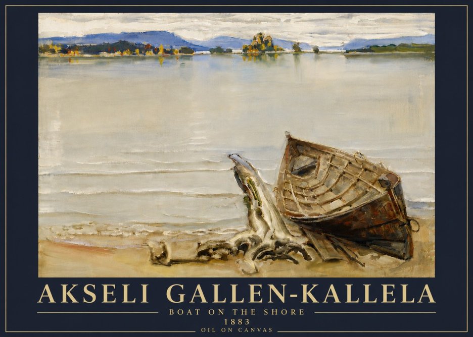 Akseli Gallen-Kallela Boat on the Shore No6 - Póster