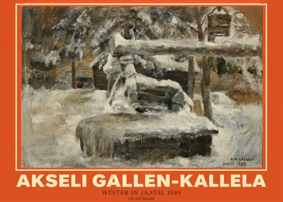 Akseli Gallen-Kallela Winter in Jaatsi, 1889 No2 - Póster