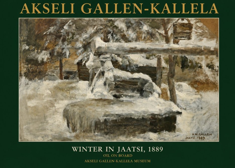 Akseli Gallen-Kallela Winter in Jaatsi, 1889 No3 - Póster