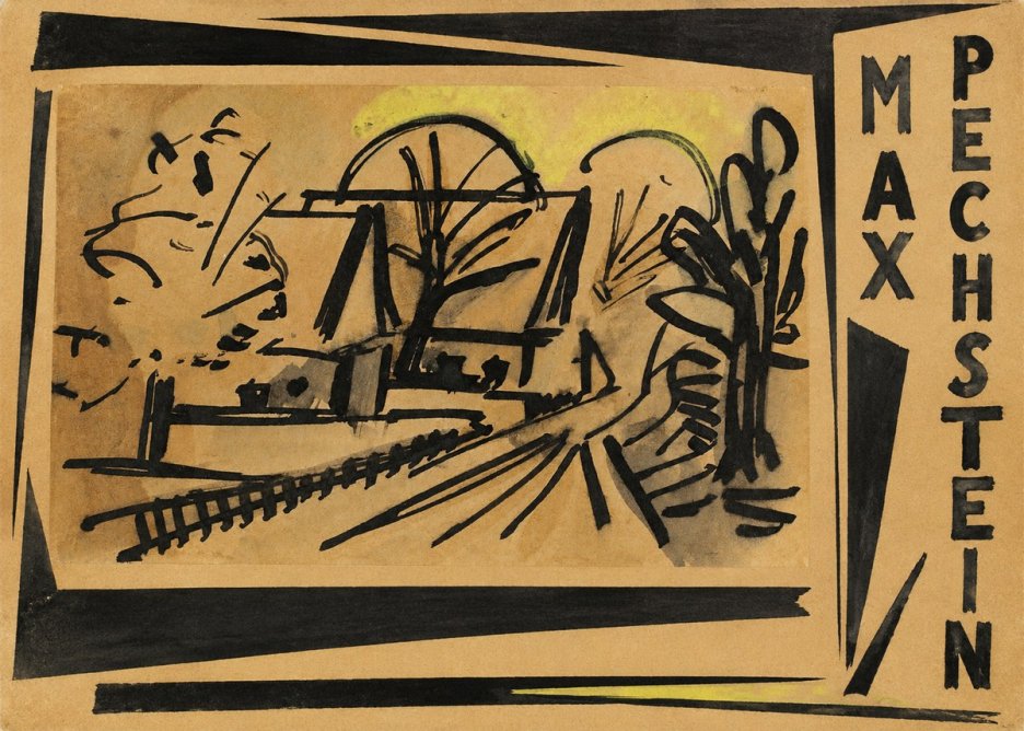 Max Pechstein Abstract Village Landscape No2 - Póster