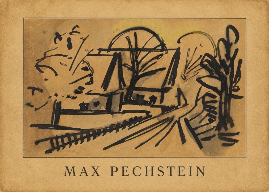 Max Pechstein Abstract Village Landscape No3 - Póster