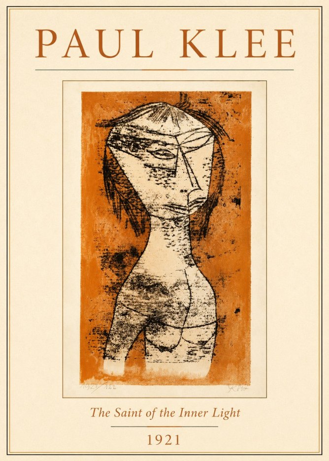 Paul Klee Die Heilige Vom Innern Licht No4 - Póster