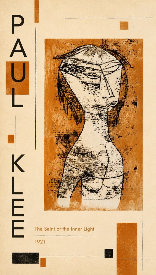 Paul Klee Die Heilige Vom Innern Licht No5 - Póster