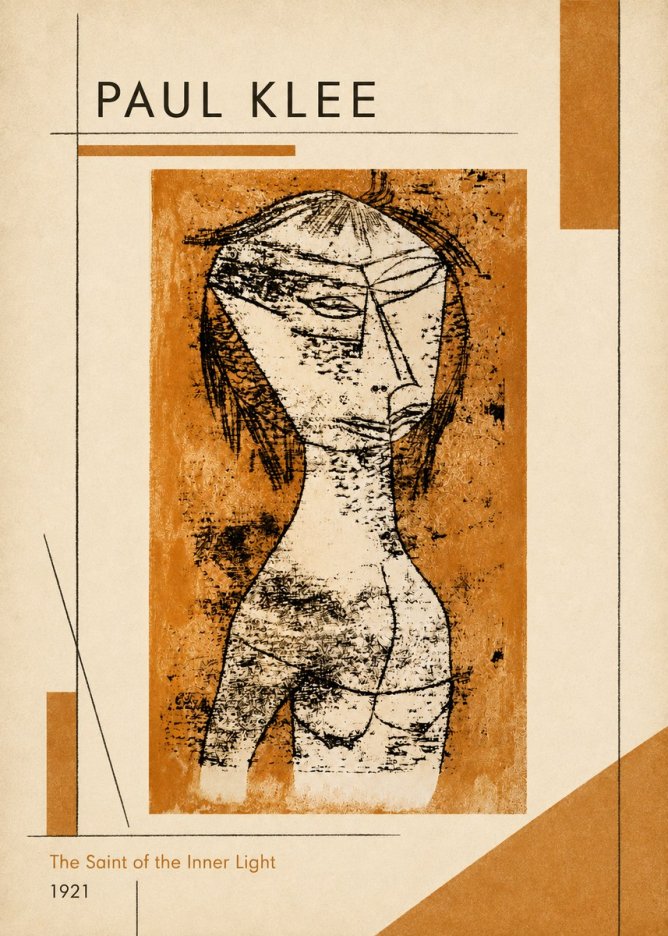 Paul Klee Die Heilige Vom Innern Licht No6 - Póster