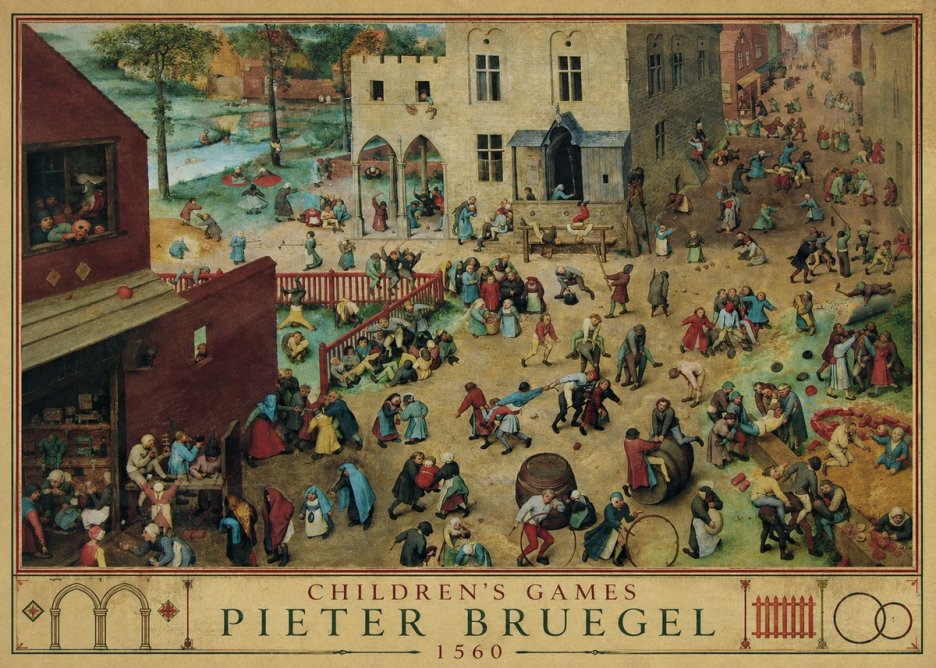 Pieter Bruegel Children's Games III No2 - Póster